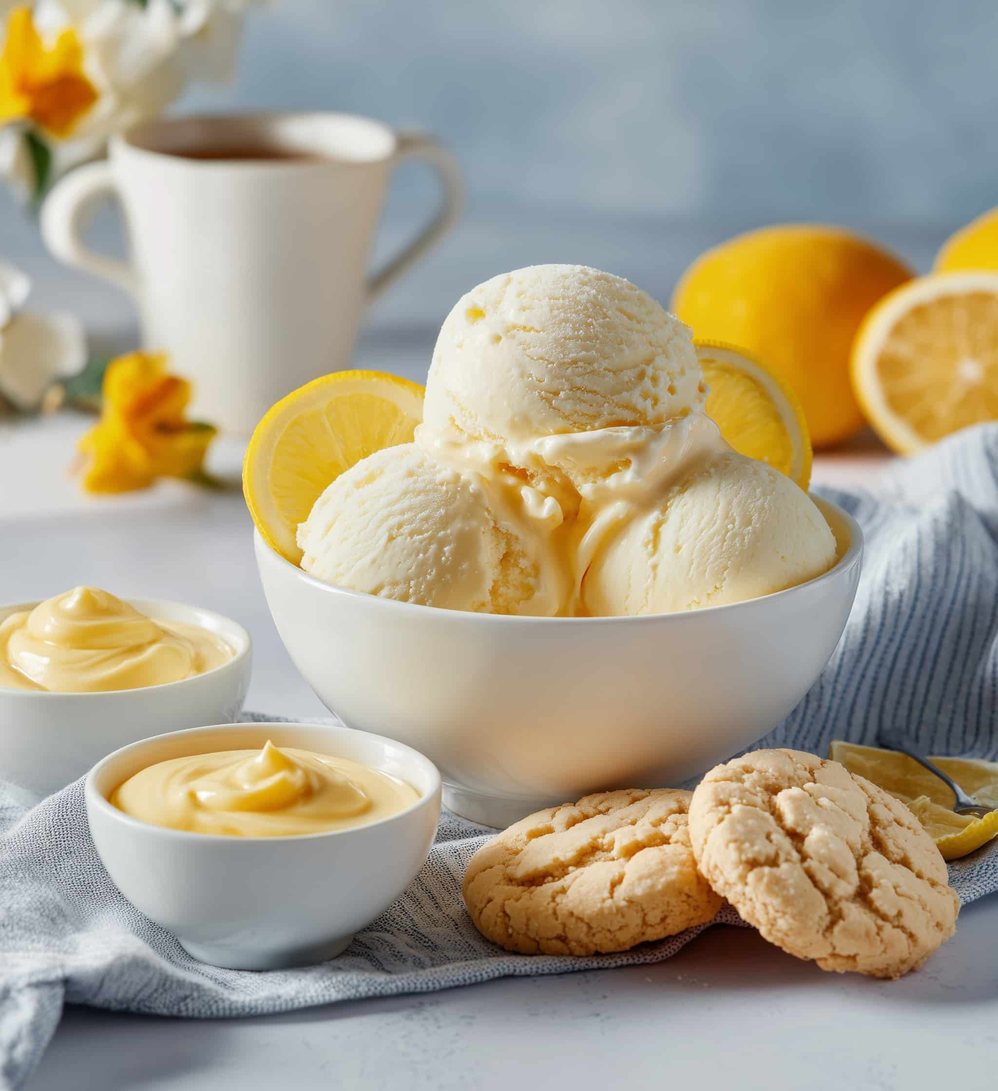 Lemon Curd Ice Cream Recipe - Recipe Image