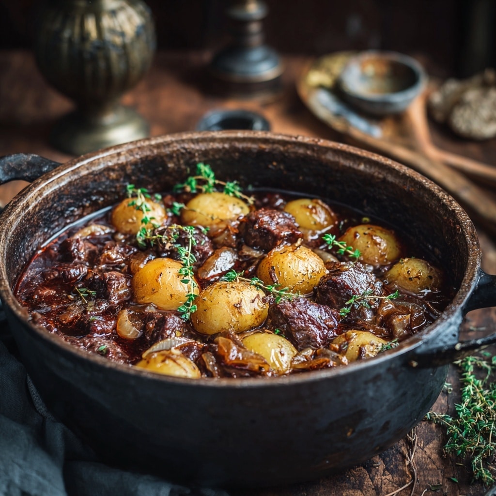 Hearty Dutch Oven Beef Stew Recipe - Recipe Image