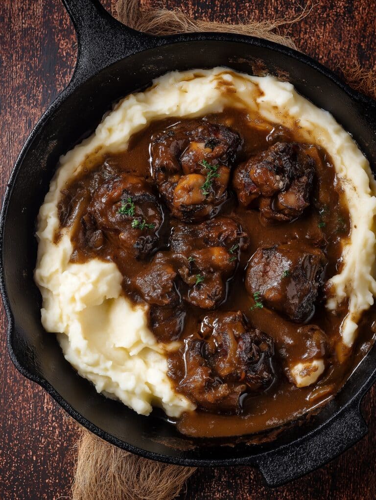 Hearty Beef Short Ribs Braised in Dutch Oven Recipe