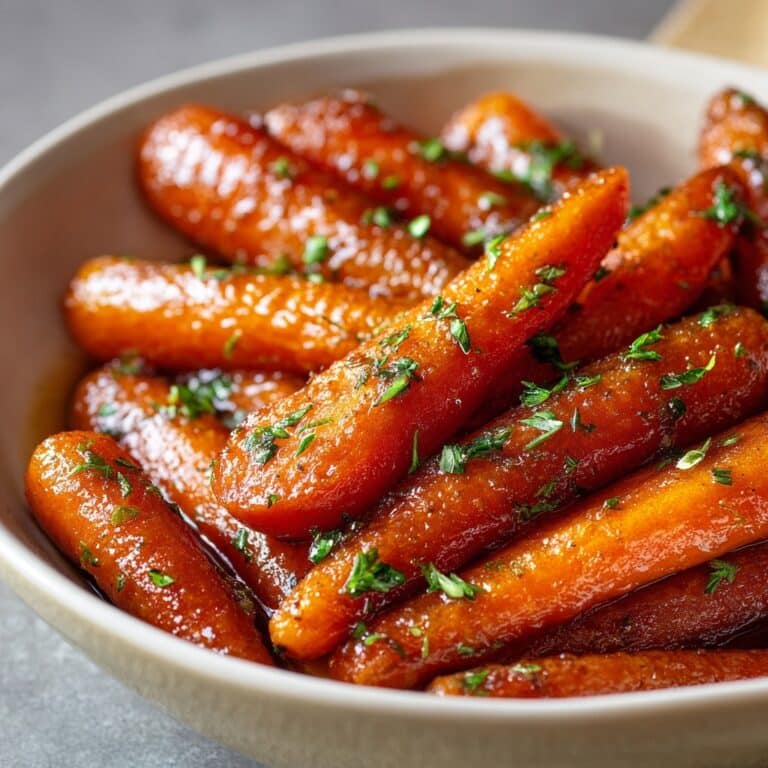 Honey Garlic Butter Roasted Carrots Recipe