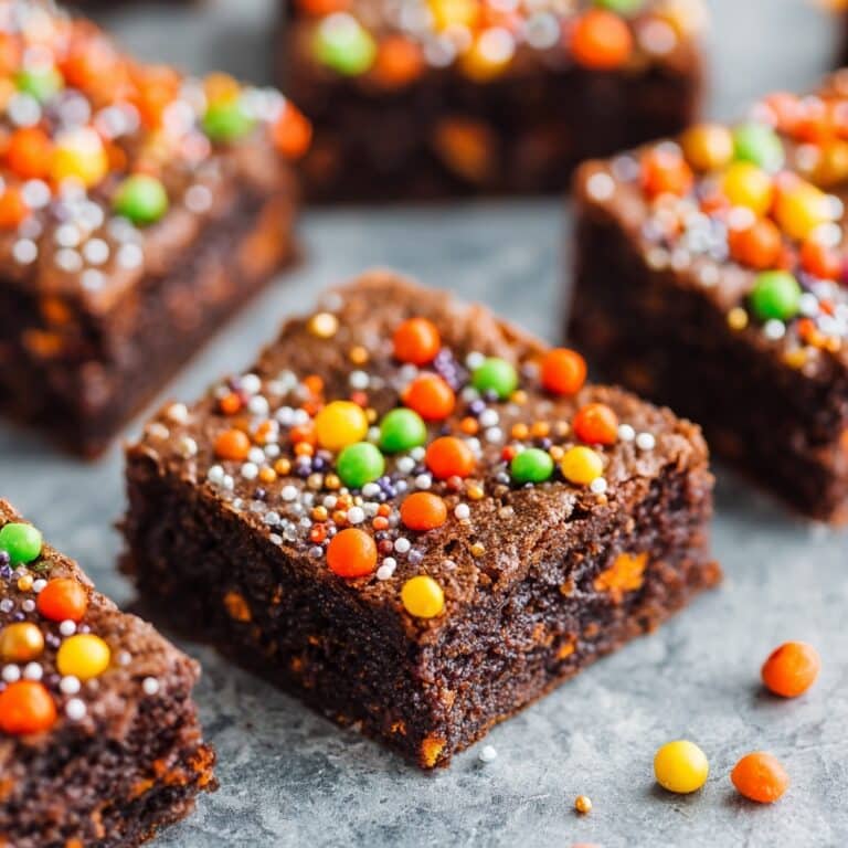 Chewy Reese’s Pieces Peanut Butter Brownies Recipe