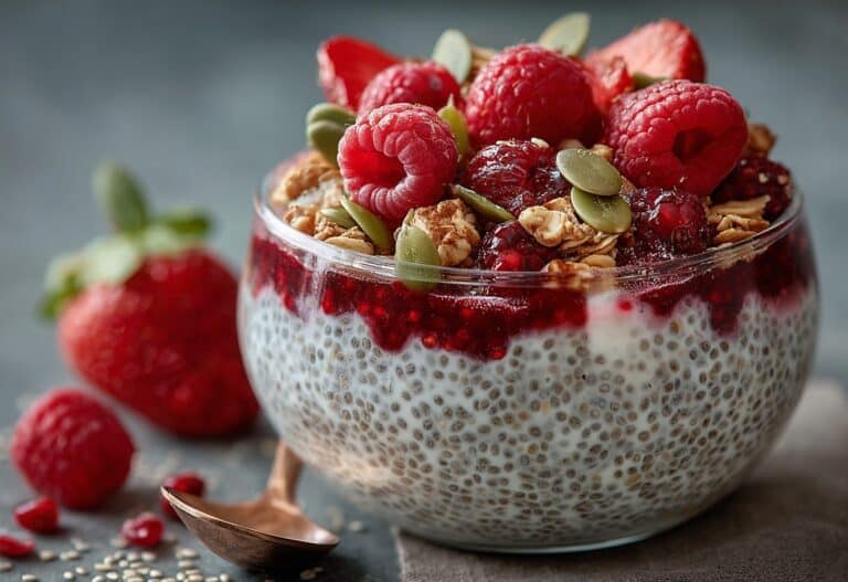 Creamy Raspberry Chia Pudding Recipe