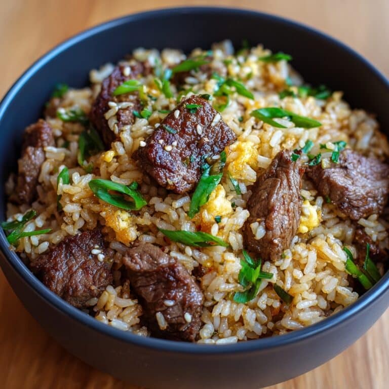 Creamy Steak Queso Rice Recipe