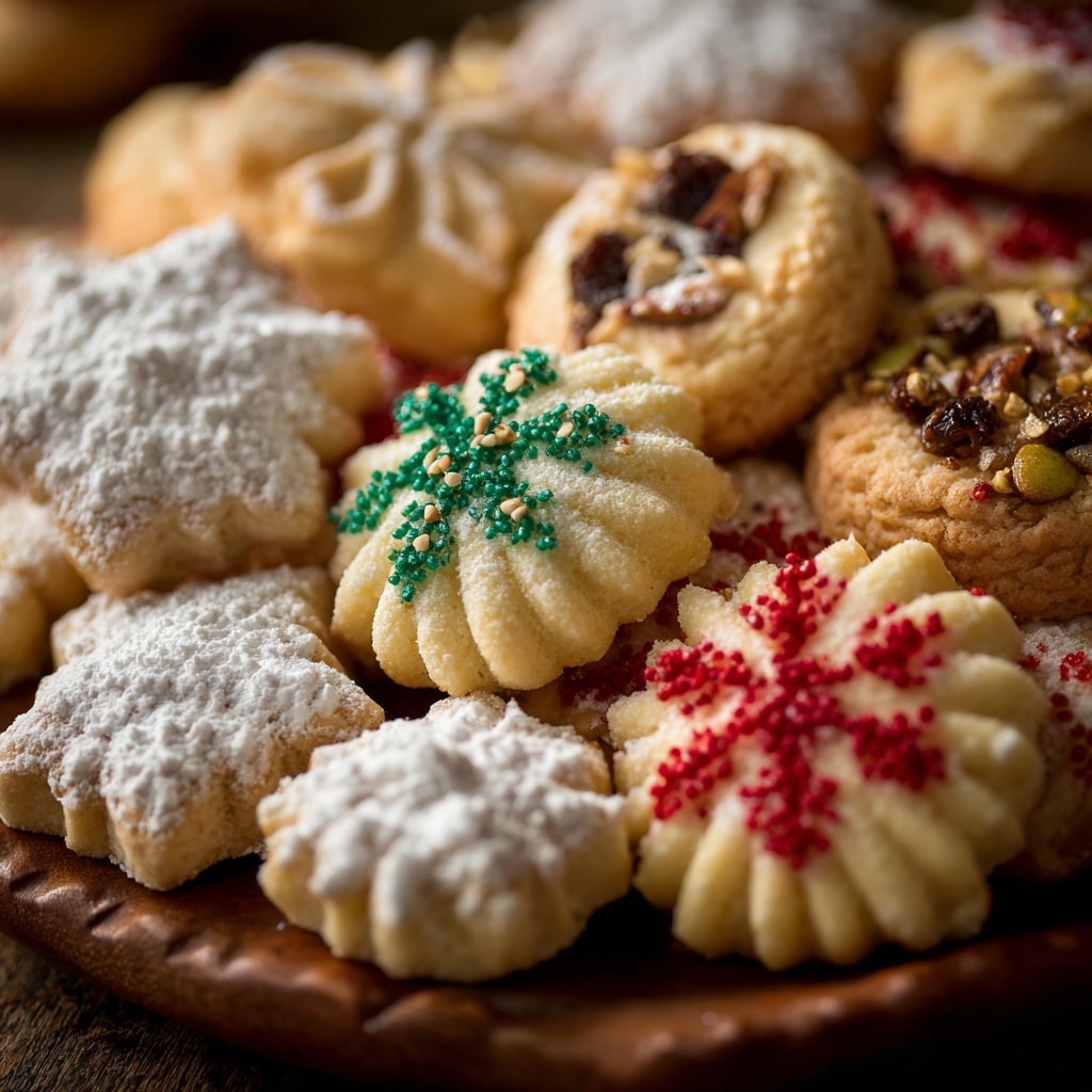 Christmas Melting Moments Butter Cookies Recipe - Recipe Image