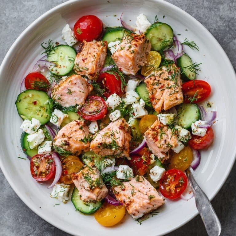 Creamy Salmon Salad with Fresh Dill Recipe