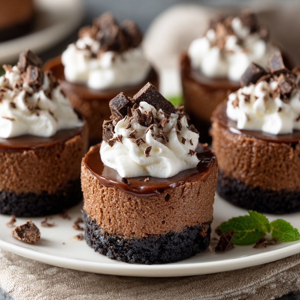Mini Chocolate Cheesecake Bites Recipe - Recipe Image