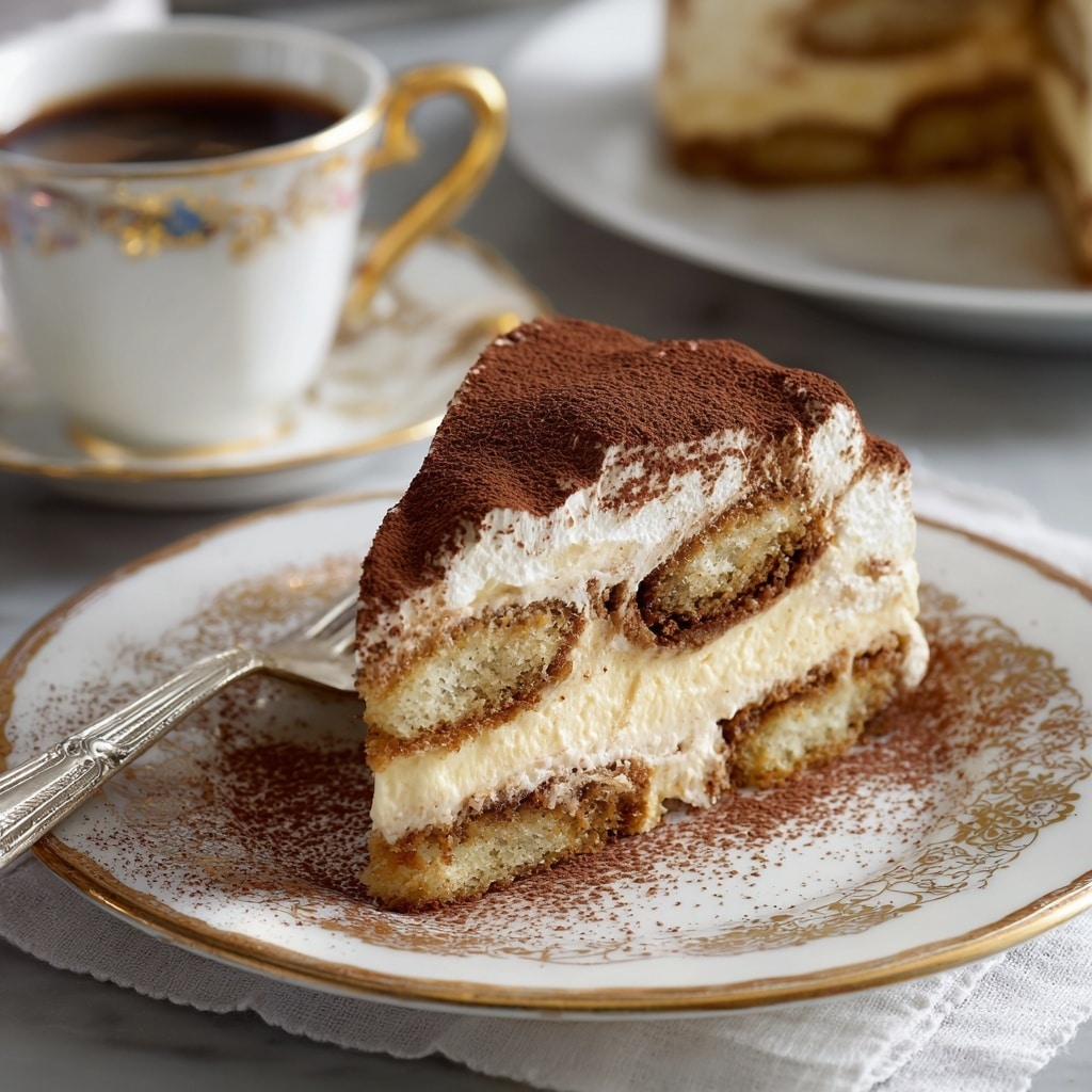 Tiramisu Cheesecake with Chocolate Espresso Cream Recipe - Recipe Image
