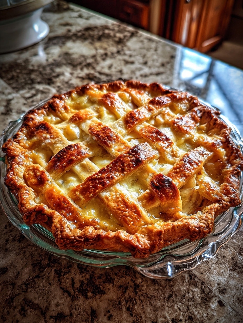 Peach Fillo Crinkle Pie Recipe - Recipe Image