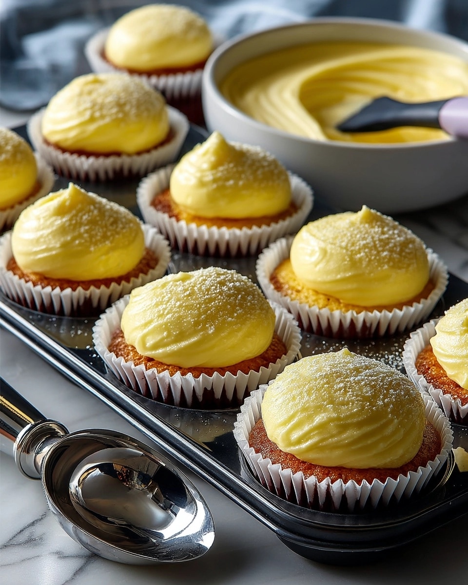 Lemon Thyme Rosemary Cupcakes Recipe - Recipe Image