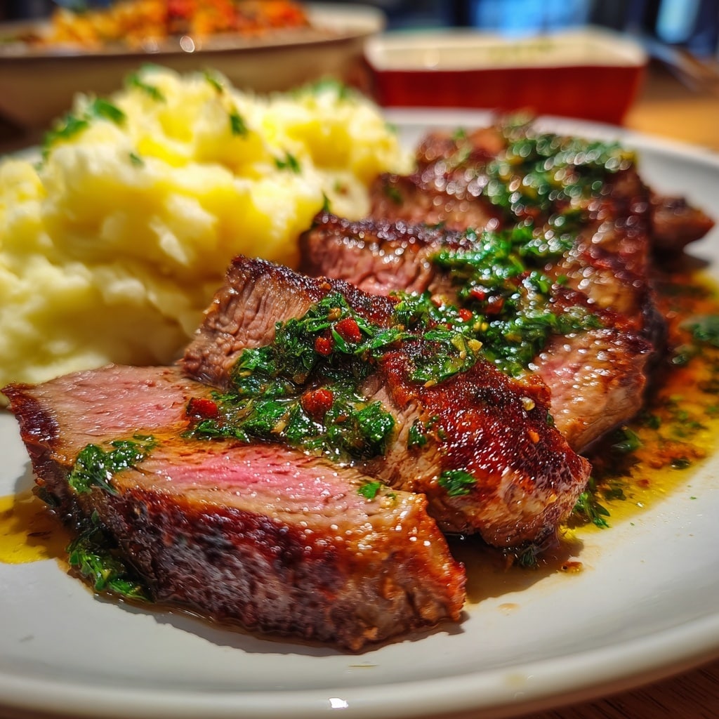 Sizzling Cowboy Butter Steak Recipe - Recipe Image