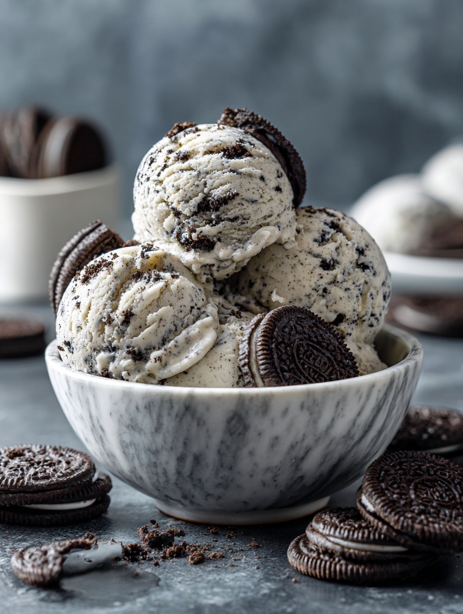 Ninja Creami Cookies and Cream Ice Cream Recipe - Recipe Image