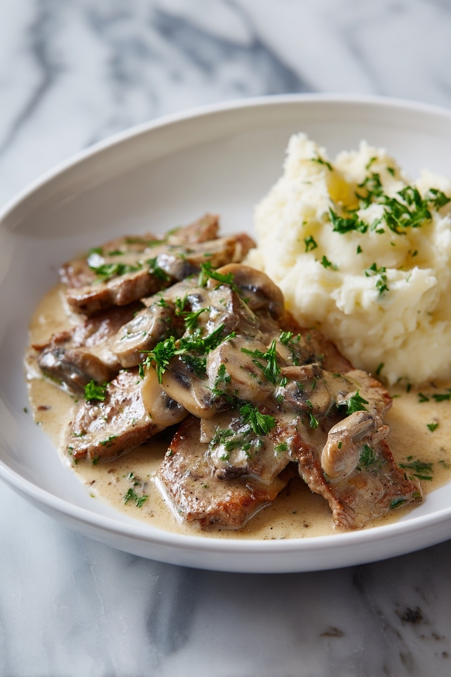 Creamy Mushroom Beef Chuck Roast Recipe - Recipe Image