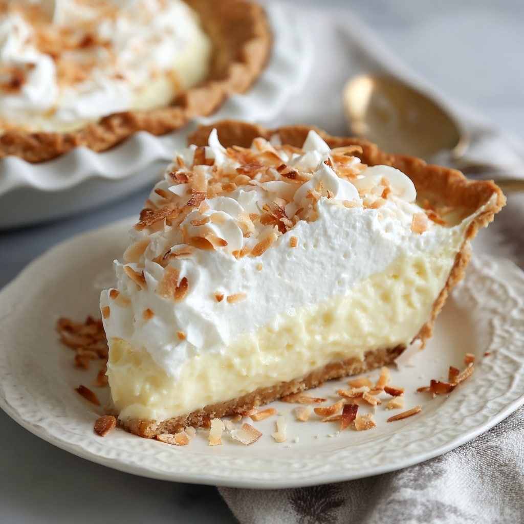 Cream of Coconut Pecan Pie Recipe - Recipe Image