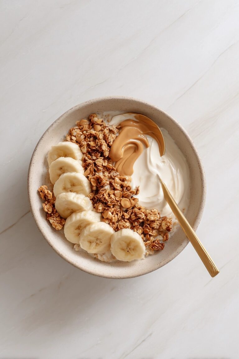 Creamy Peanut Butter Yogurt Bowl with Honey Recipe