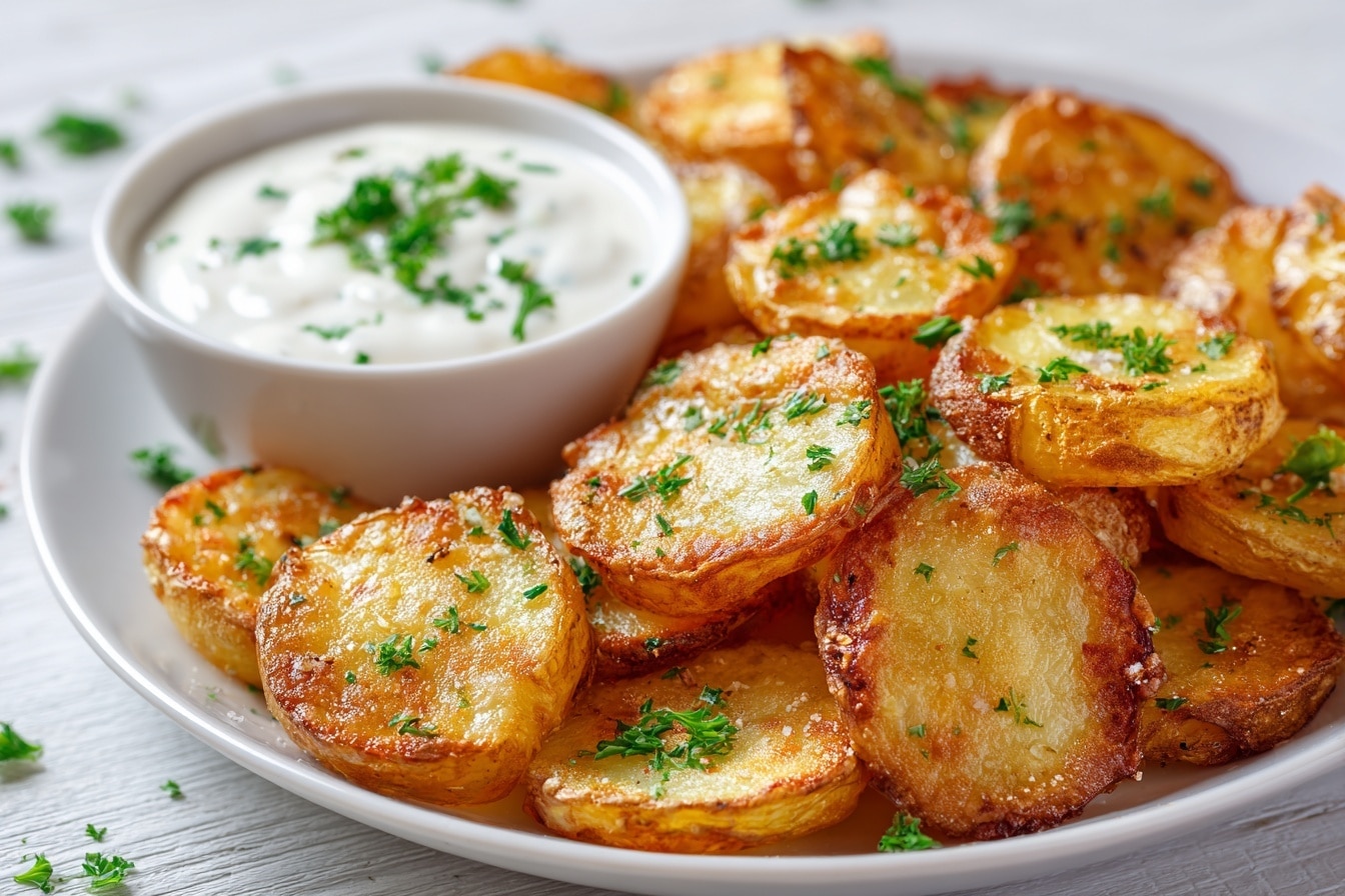 Crispy Baked Potato Slices Recipe - Recipe Image
