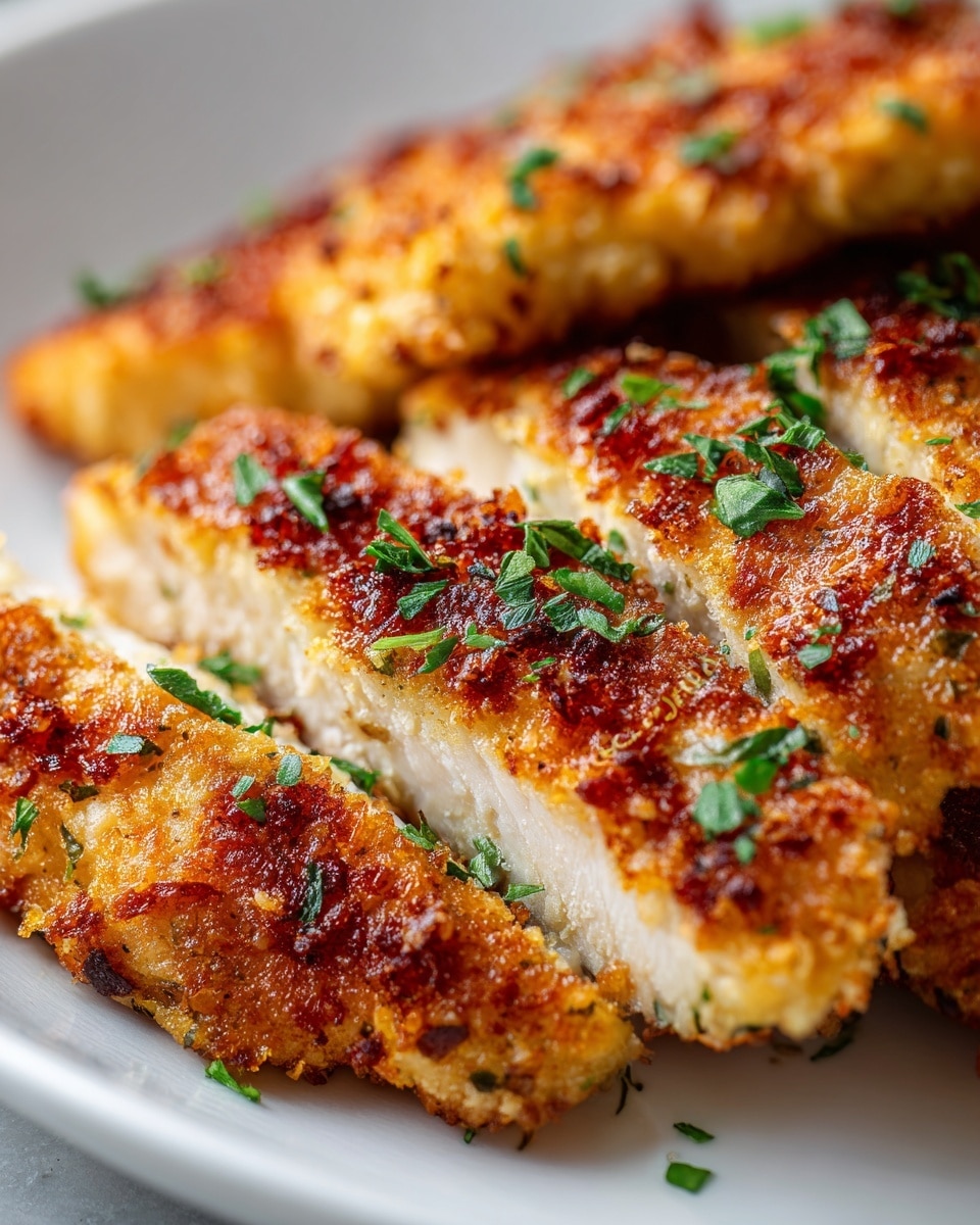 Crispy Parmesan Crusted Chicken Recipe - Recipe Image