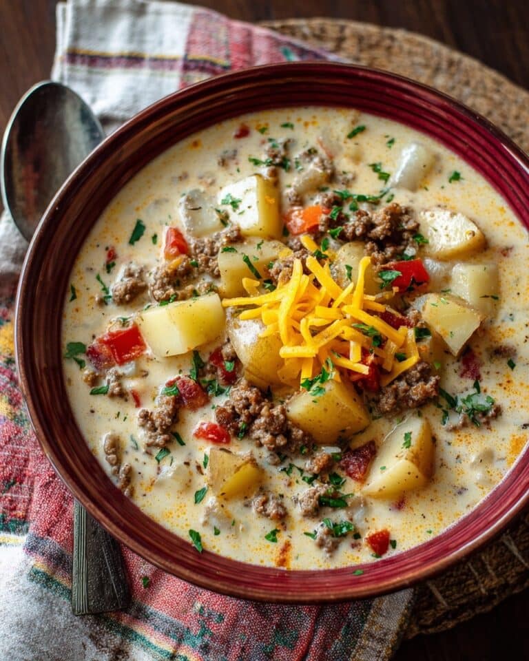 Cheeseburger Macaroni Soup Recipe