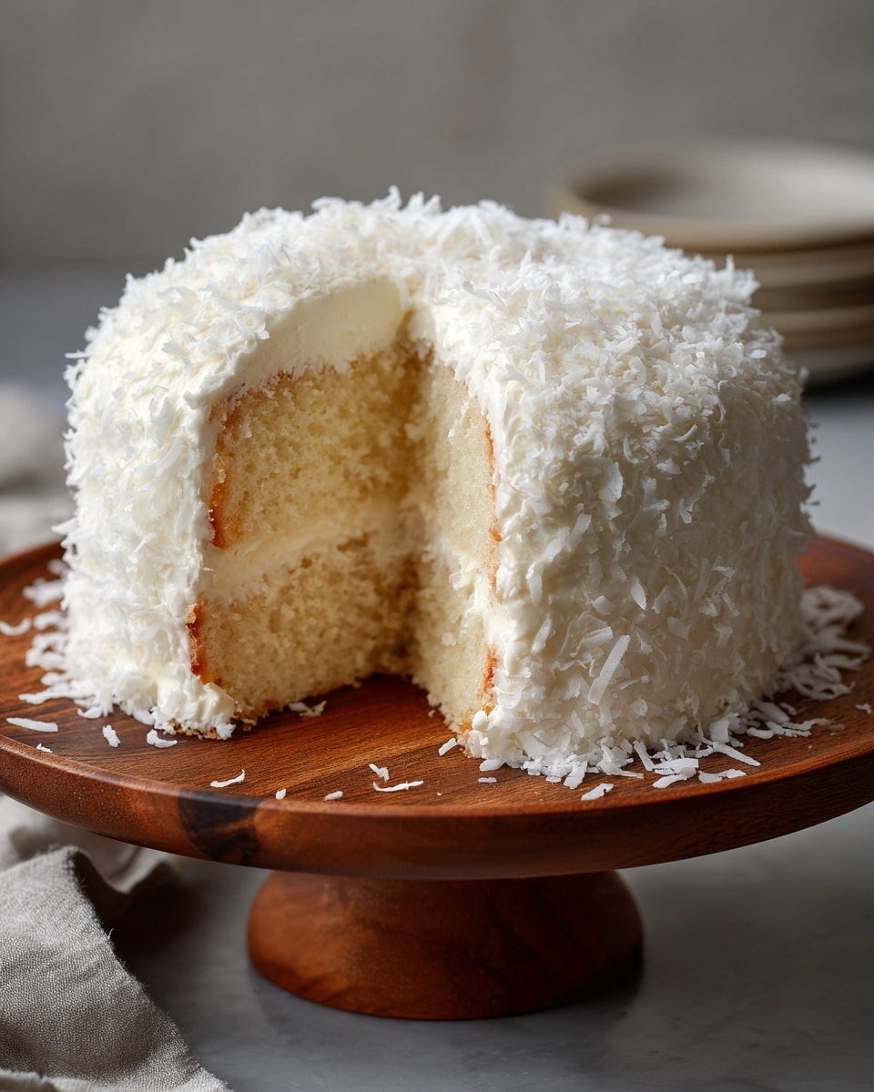 Delicious Coconut Custard Cake Recipe - Recipe Image