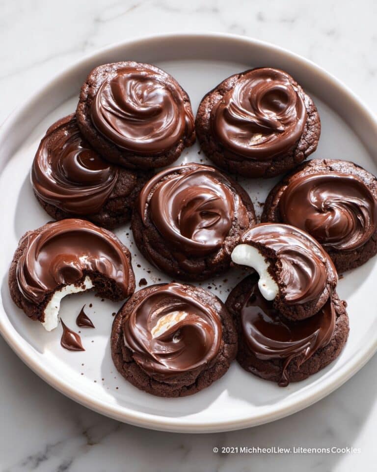 Chocolate Peanut Butter Swirl Cookies Recipe