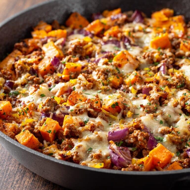 Savory Ground Turkey & Sweet Potato Bake Recipe