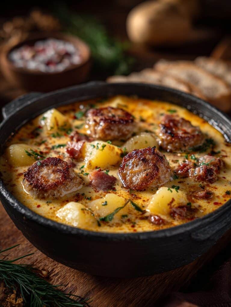 Hearty Albondigas Soup with Meatballs and Vegetables Recipe