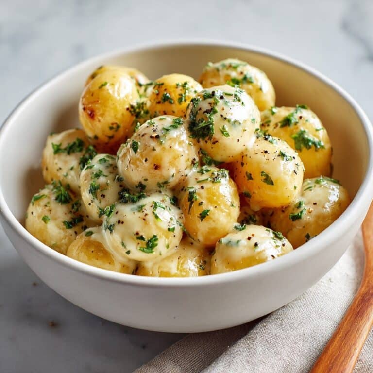 Creamy Garlic Baby Potatoes Recipe