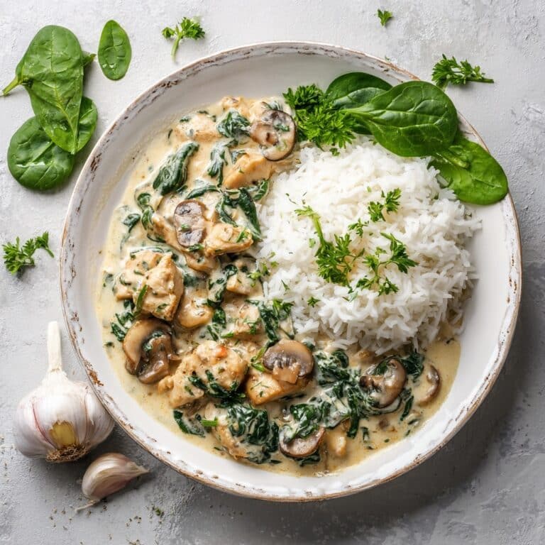 Creamy Mushroom Chicken with Wild Rice Recipe