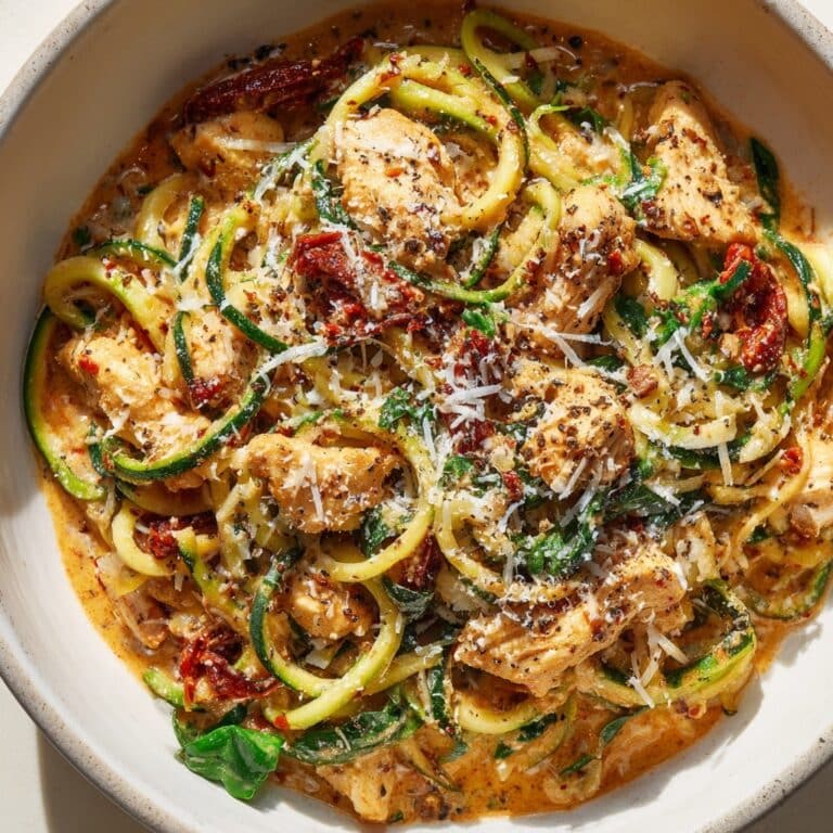 Creamy Chicken Zucchini Pasta Skillet Recipe