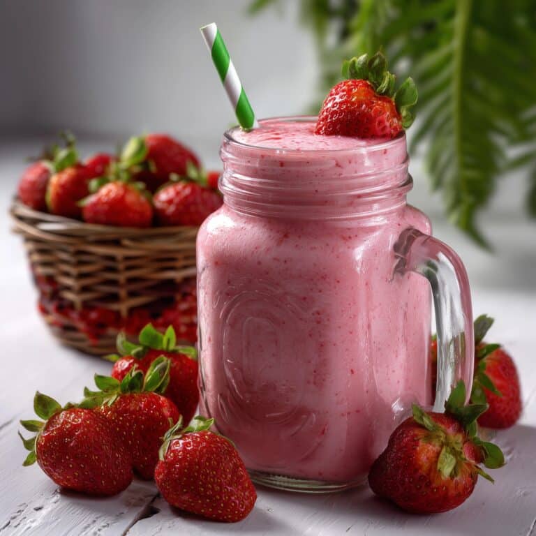 Creamy Homemade Strawberry Milk Recipe