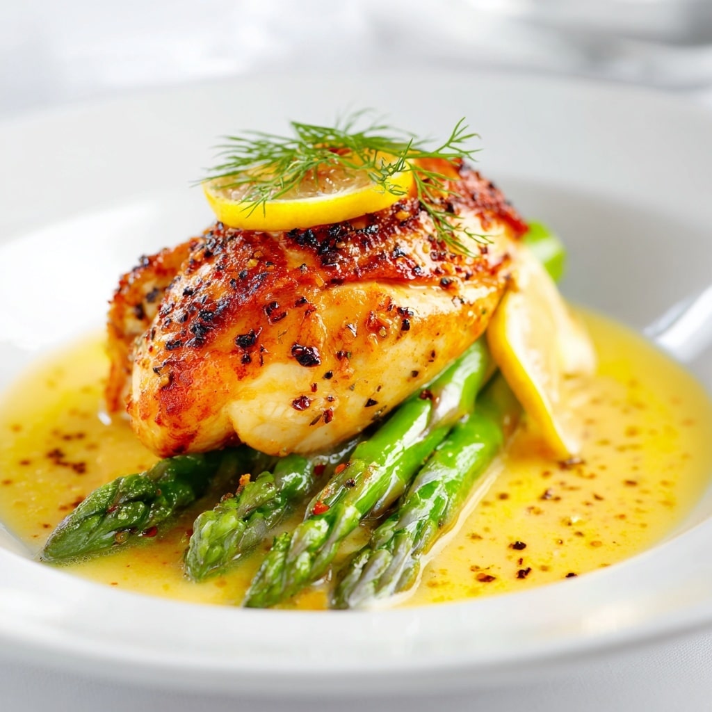 Creamy Chicken with Asparagus Recipe - Recipe Image