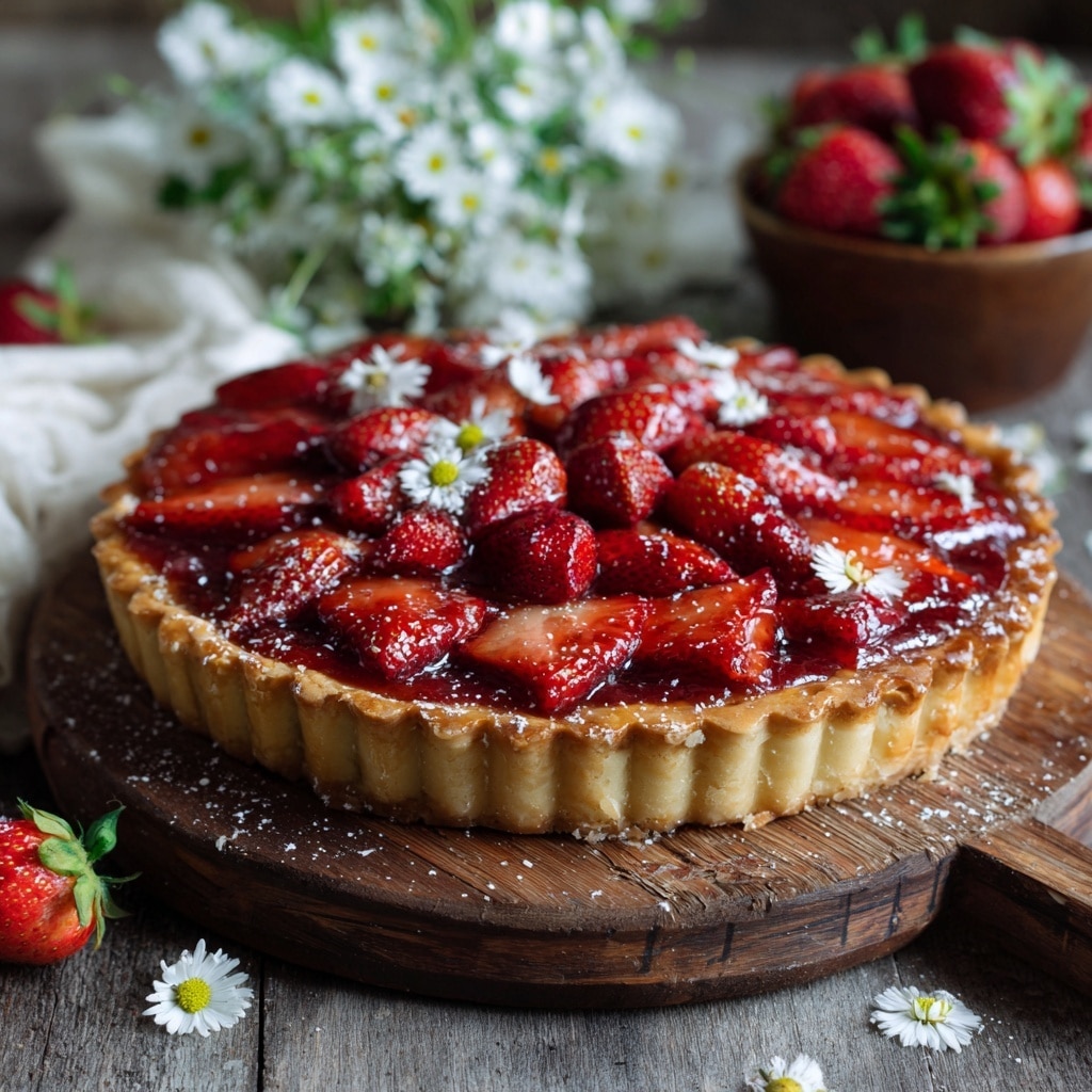 Sweet and Juicy Strawberry Pie Recipe - Recipe Image