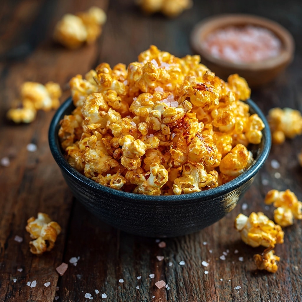 Halloween Chocolate-Coated Popcorn Recipe - Recipe Image