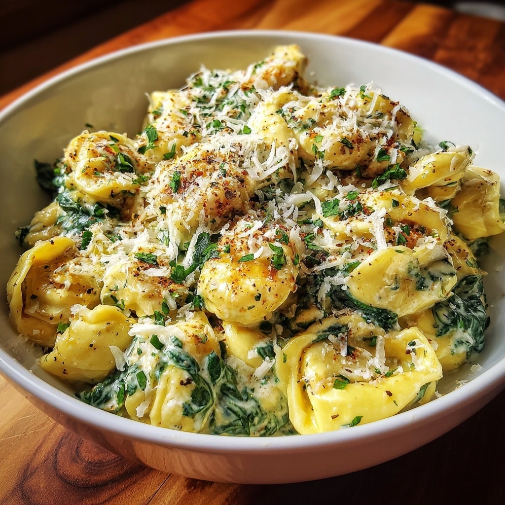 Garlic Parmesan Tortellini with Chicken and Broccoli Recipe - Recipe Image