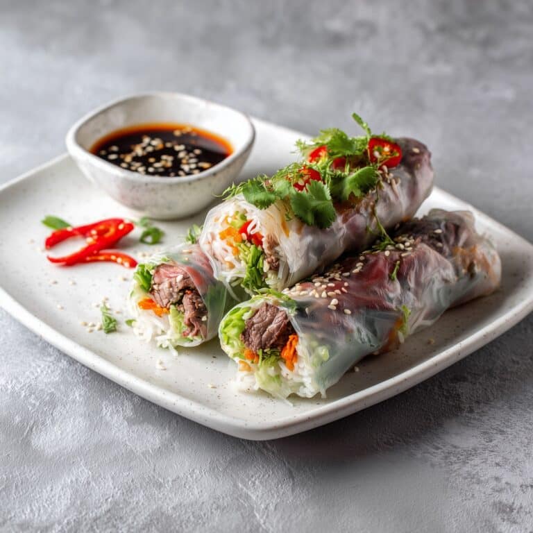 Thai Basil Beef Rolls Recipe