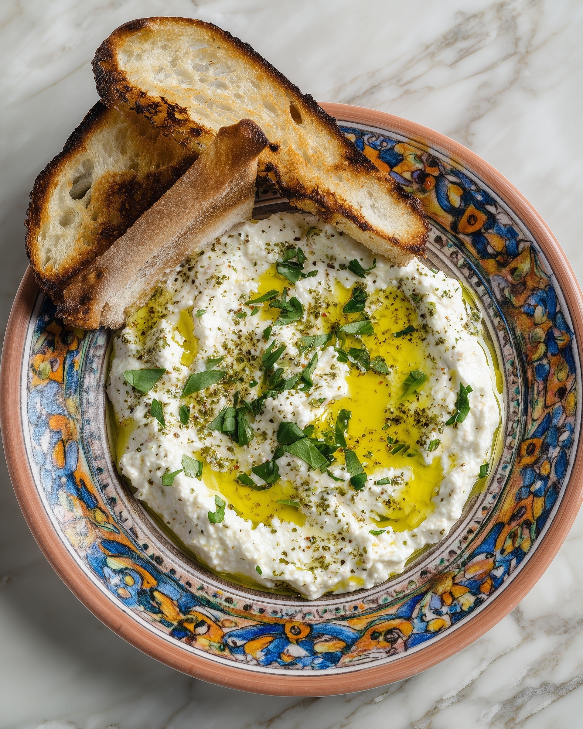 Warm Greek Bouyiourdi with Feta, Tomatoes, and Chili Recipe - Recipe Image