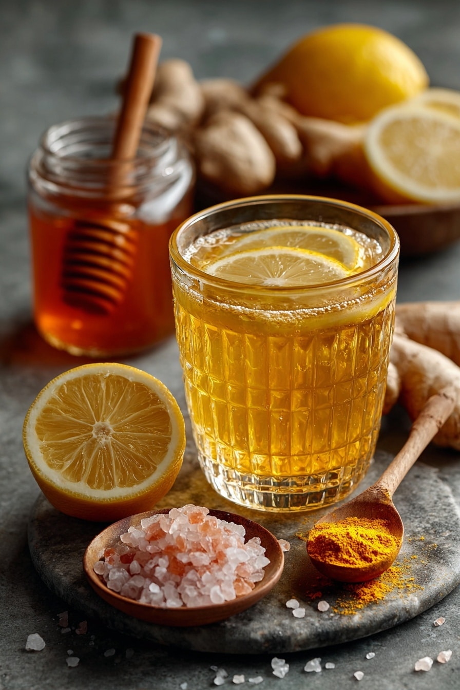 Homemade Ginger and Turmeric Immunity Shots Recipe - Recipe Image