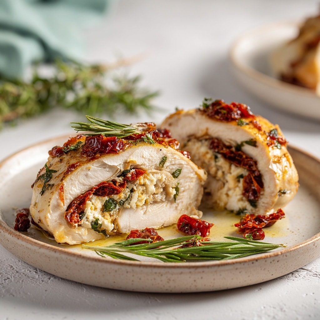 Goat Cheese Stuffed Chicken with Caramelized Onions Recipe - Recipe Image