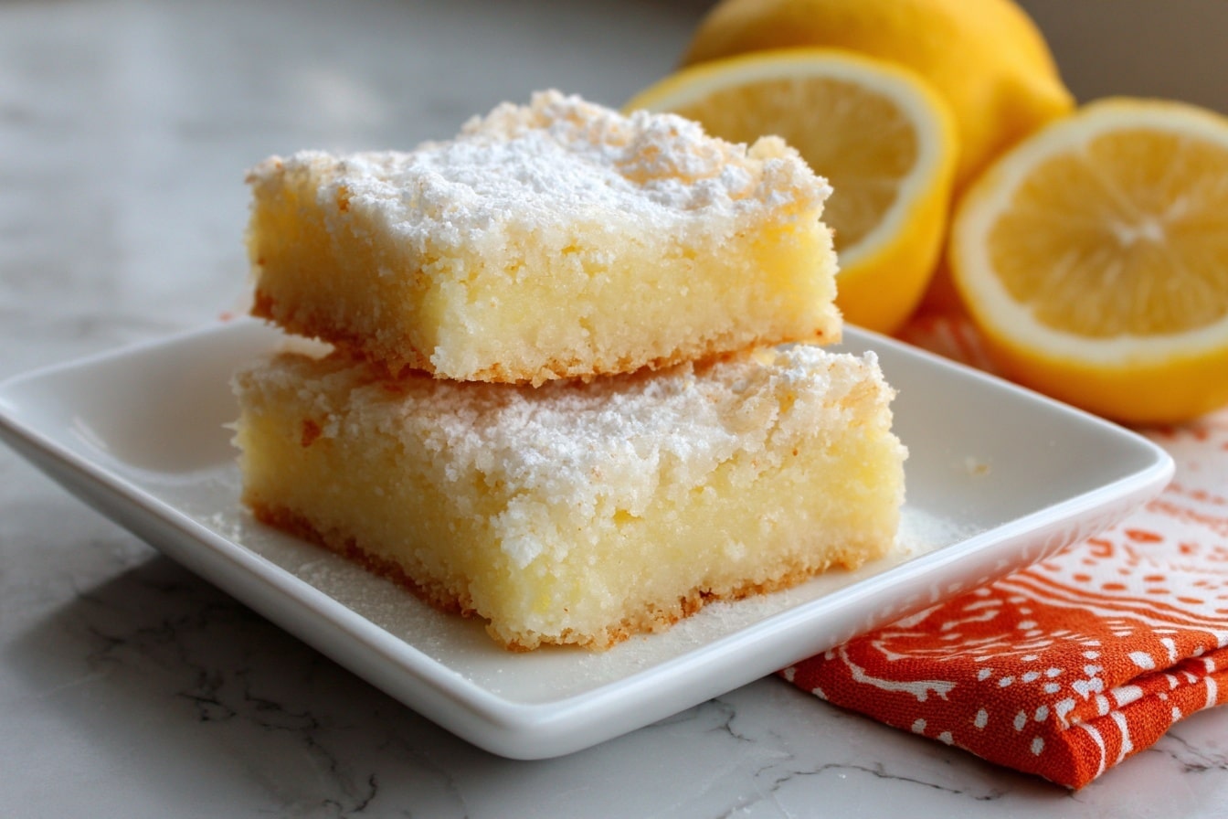Lemon Brownies Recipe - Recipe Image