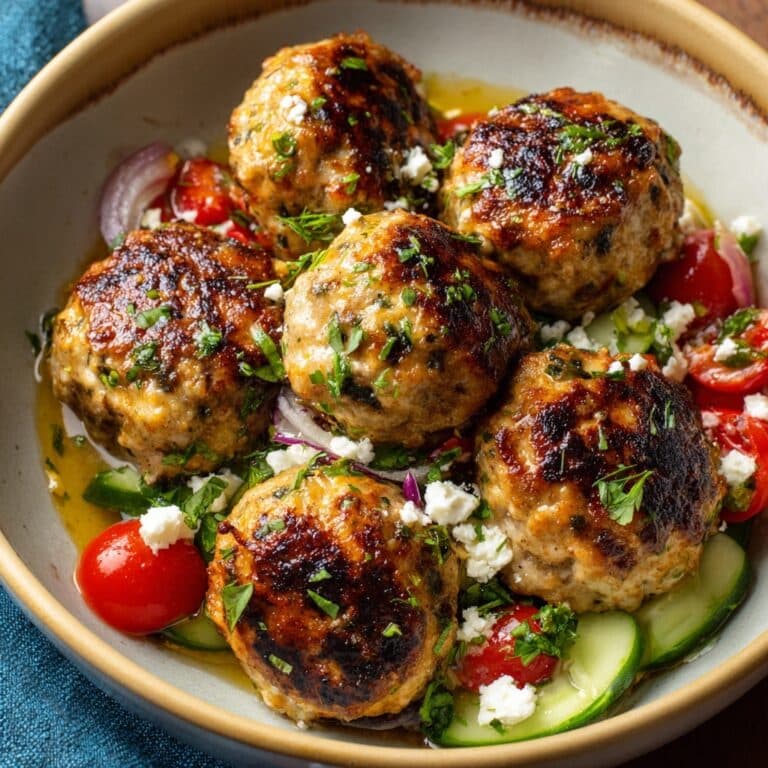 Mediterranean Chicken Meatballs Recipe