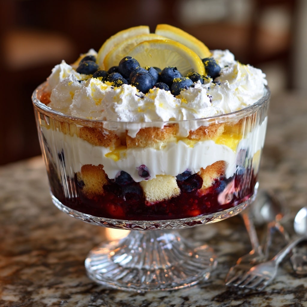 Lemon Blueberry Trifle Recipe - Recipe Image