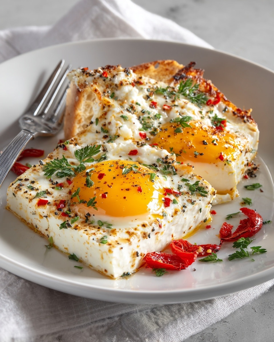 Sheet Pan Cottage Cheese Eggs Recipe - Recipe Image