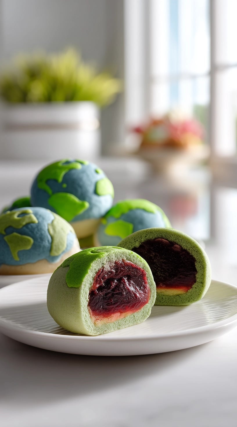 Matcha Cream Cheese Daifuku Recipe - Recipe Image