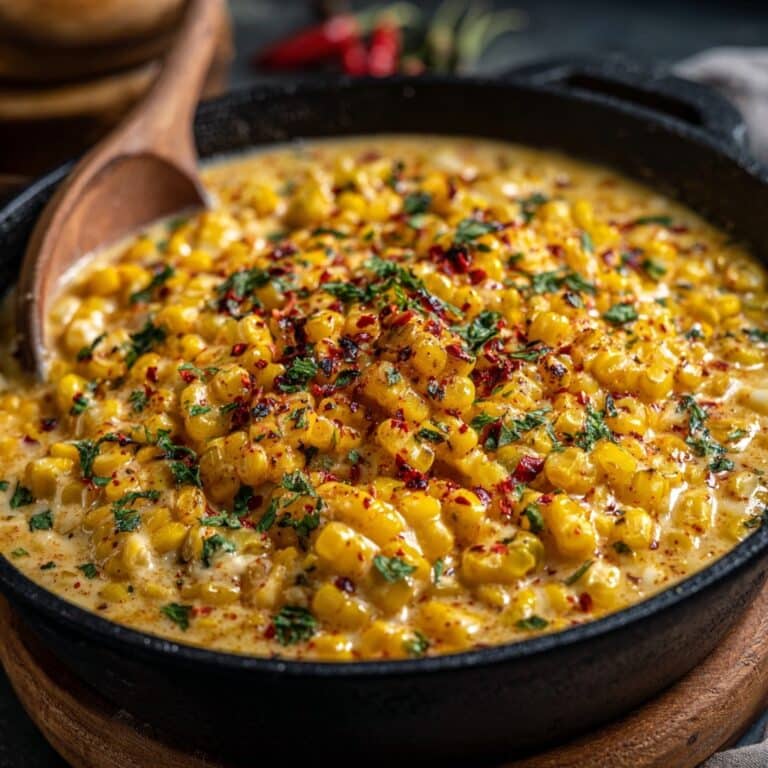 Creamy Honey Butter Skillet Corn Recipe
