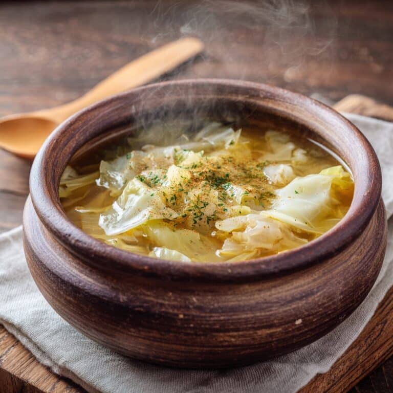 Baked Cabbage with Garlic and Butter Recipe