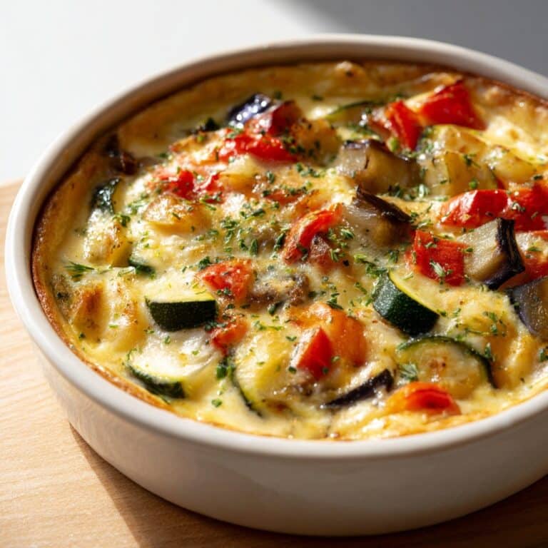 High-Protein Cottage Cheese Veggie Bake Recipe