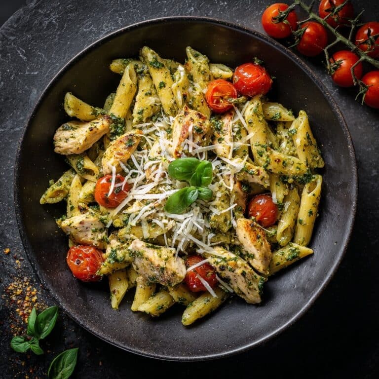 Creamy Spinach Artichoke Penne Pasta Salad Recipe