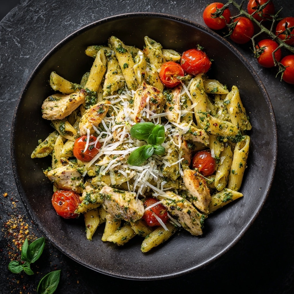 Creamy Spinach Artichoke Penne Pasta Salad Recipe - Recipe Image