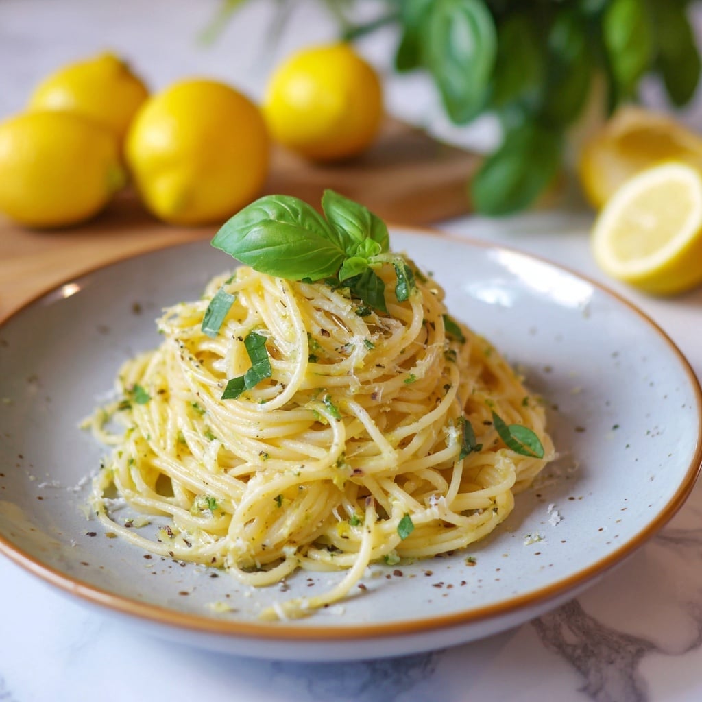 Italian Lemon Pasta Recipe - Recipe Image