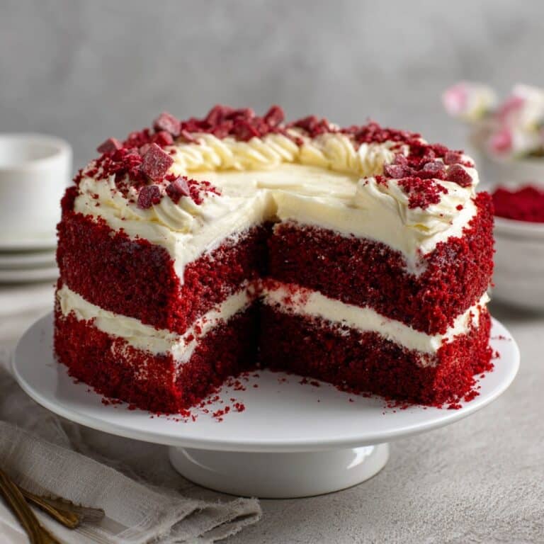 Decadent Red Velvet Bundt Cake with Cream Cheese Icing Recipe