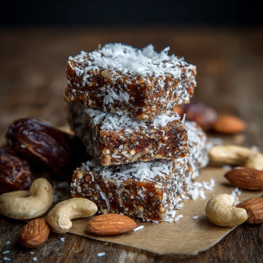 Refreshing No-Bake Chia Pudding Bars (Coconut Lime) Recipe - Recipe Image